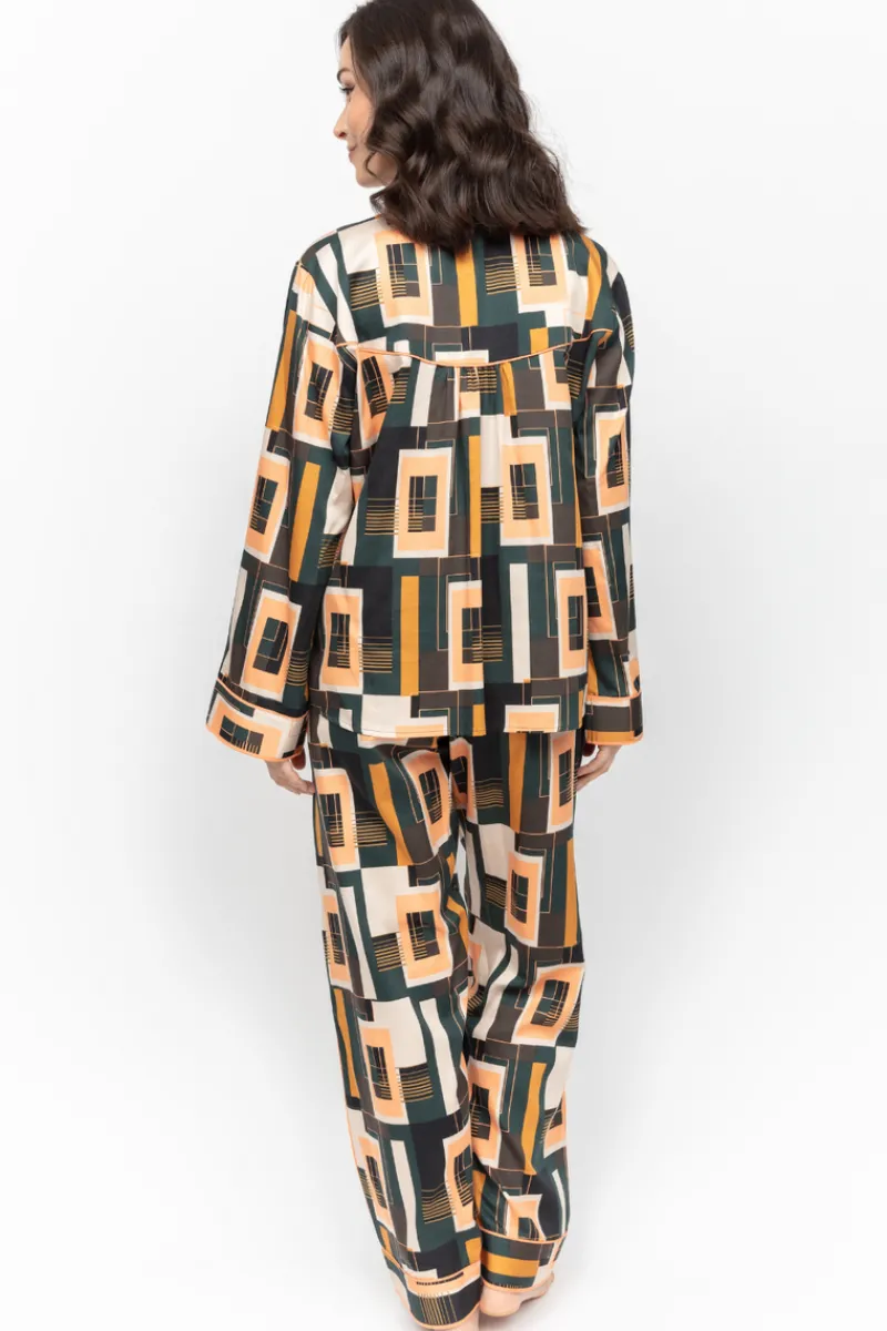 Pyjama Sets | Mother's Day>Fable u0026 Eve Hackney Tile Print Pyjama Set HackneyTilePrint
