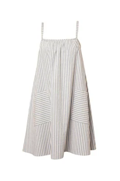 Ready To Wear | Dresses>Else Hamptons Slip Dress Blue/White/Saffron