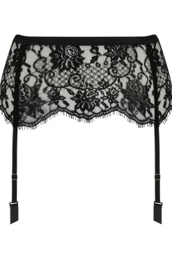 Suspender Belts | Suspender Belts>Coco de Mer Hera Suspender, Size S-M (UK 8-12) Black