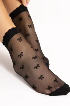 £30 And Under | Sheer Lingerie>FiORE Hey Baby Socks 15 Denier in Black
