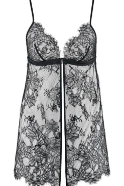 Nighties, Babydolls & Chemises | Sexy Lingerie>Aubade Histoire D’un Soir Lace Babydoll Black