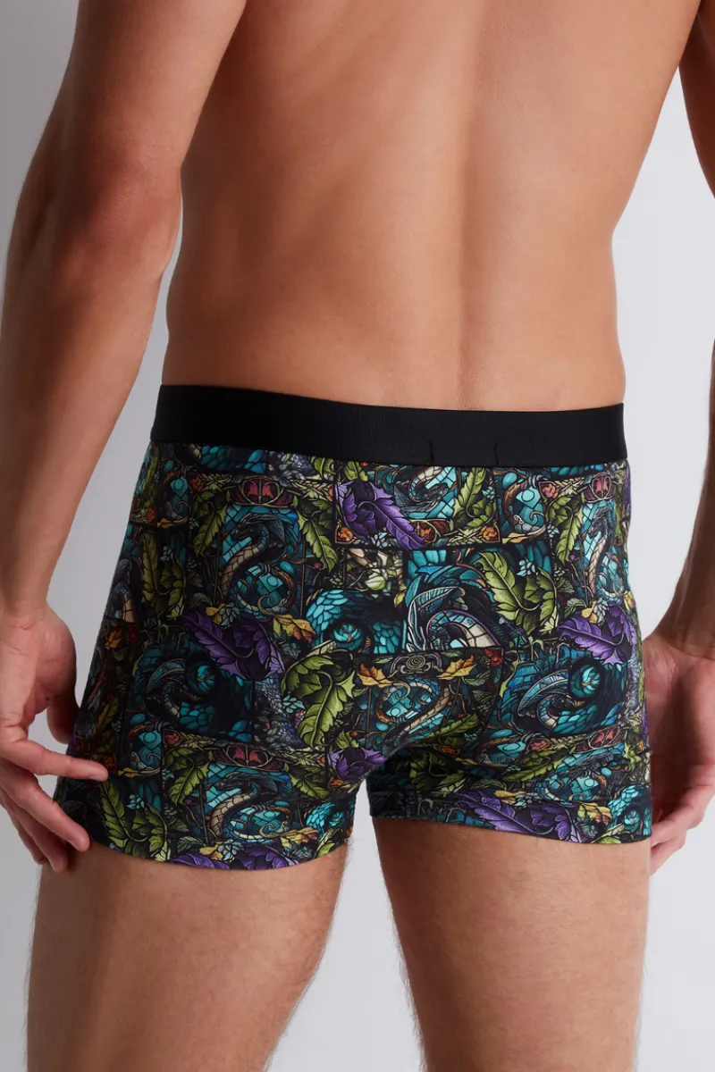 Sexy Lingerie | Luxury French Lingerie>Aubade Homme Men's Modal Cotton Dragon Boxer