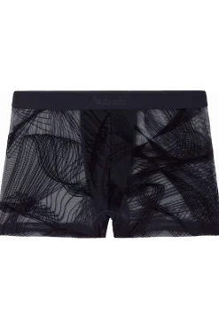 Sexy Lingerie | Luxury French Lingerie>Aubade Homme Men's Waves Boxer Black