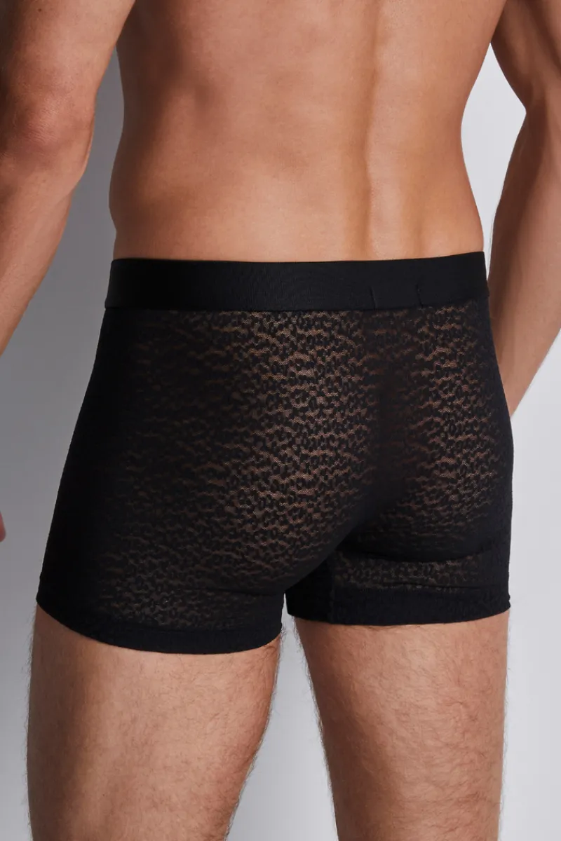 Sexy Lingerie | Luxury French Lingerie>Aubade Homme Men's Wildcat Boxer Black