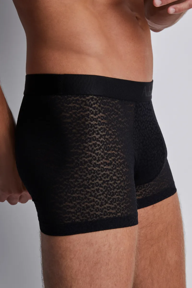 Sexy Lingerie | Luxury French Lingerie>Aubade Homme Men's Wildcat Boxer Black