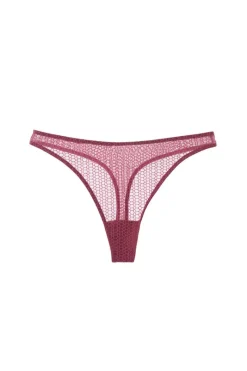£30 And Under | Thongs & G-strings>Else Honeycomb Thong in Orchid