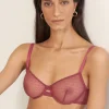 Underwired Bras>Else Honeycomb Underwired Bra, Size UK 32C HoneycombOrchid