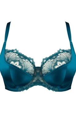 £30 And Under | Underwired Bras>Jolidon Hotel Desir Underwired Bra in Green