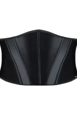 Sexy Lingerie | Luxury French Lingerie>Aubade Iconic Allure Satin Waist Cincher Black