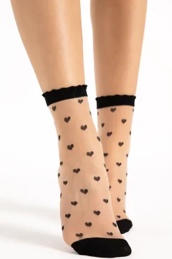 Mother's Day | £30 And Under>FiORE Iris Socks 20 Denier in Nude/Black