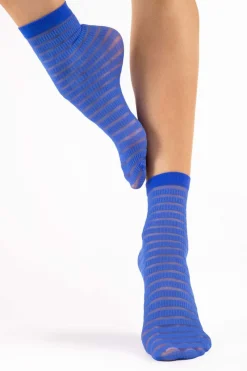 £30 And Under>FiORE Izzy Striped Socks 20 Denier