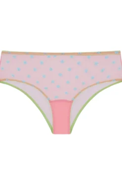 High Waist Thongs And Knickers | Briefs>Dora Larsen Jaime Embroidered High Waist Knicker Pink