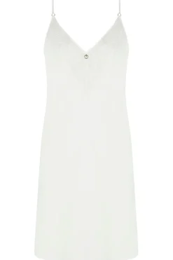Nighties, Babydolls & Chemises | Bridal & Honeymoon Lingerie>Antigel Je T’aime A La Folie Satin Nightie EcruNacre