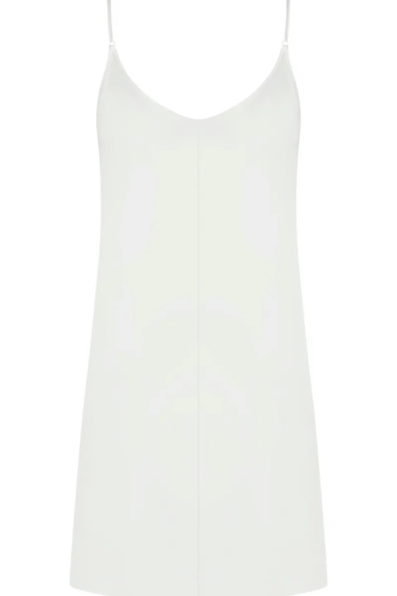Nighties, Babydolls & Chemises | Bridal & Honeymoon Lingerie>Antigel Je T’aime A La Folie Satin Nightie EcruNacre