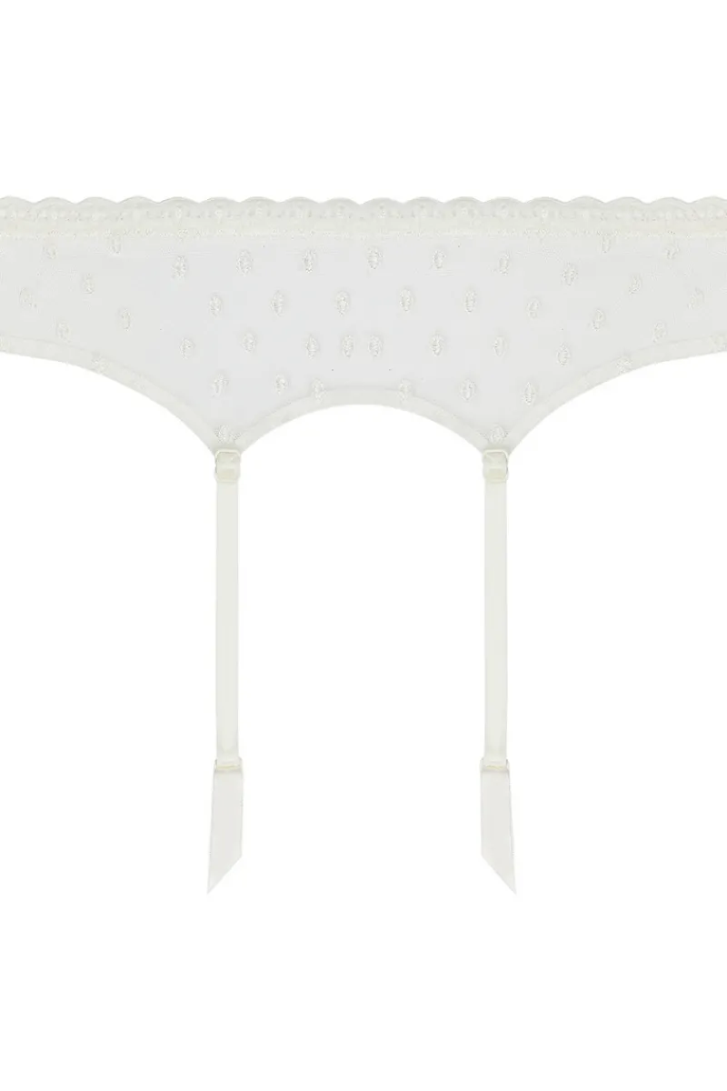 Bridal & Honeymoon Lingerie | Suspender Belts>Antigel Je T’aime A La Folie Suspender Belt EcruNacre