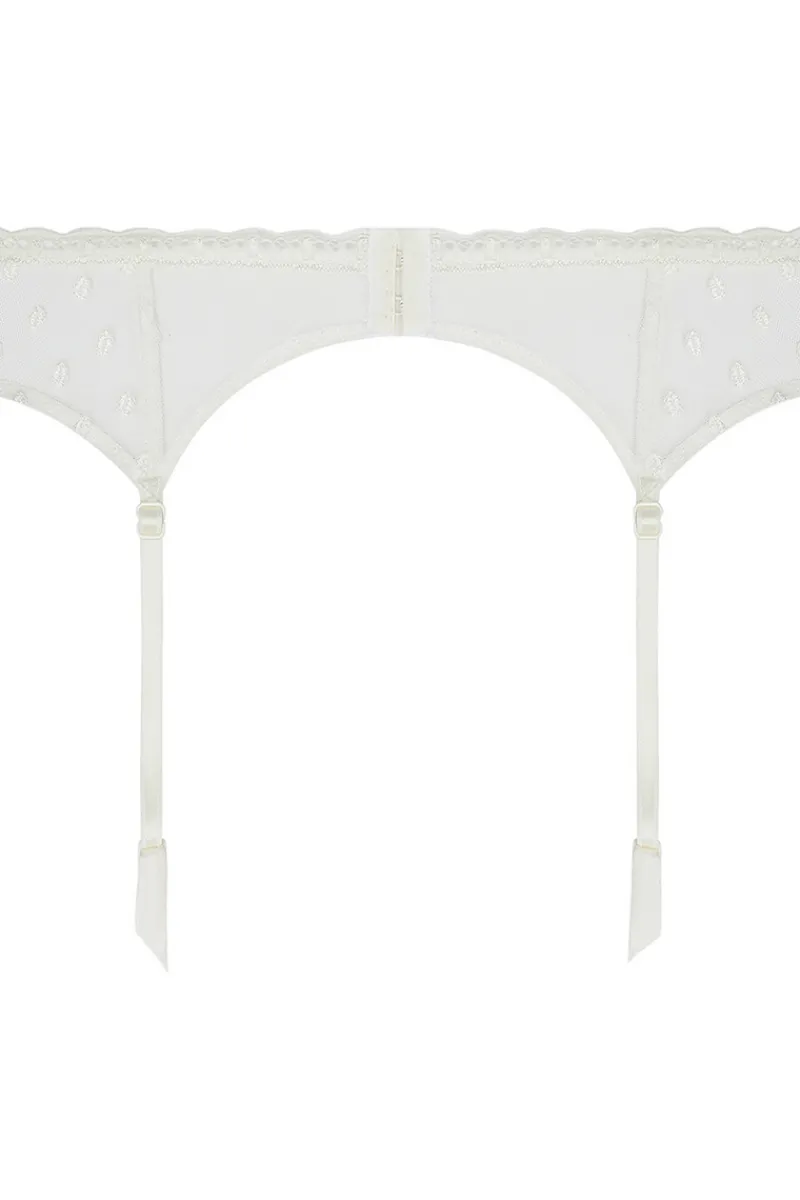 Bridal & Honeymoon Lingerie | Suspender Belts>Antigel Je T’aime A La Folie Suspender Belt EcruNacre