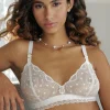 Bridal & Honeymoon Lingerie | Wireless Bras>Antigel Je T’aime A La Folie Triangle Bra EcruNacre