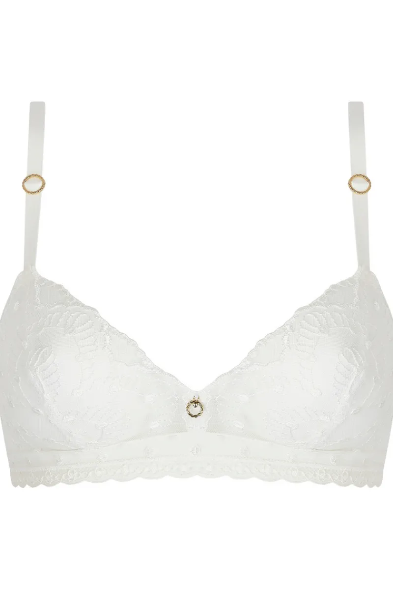 Bridal & Honeymoon Lingerie | Wireless Bras>Antigel Je T’aime A La Folie Triangle Bra EcruNacre