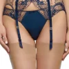 £30 And Under | Suspender Belts>Dita Von Teese Julies Roses Suspender, Size XS (UK 8) Navy