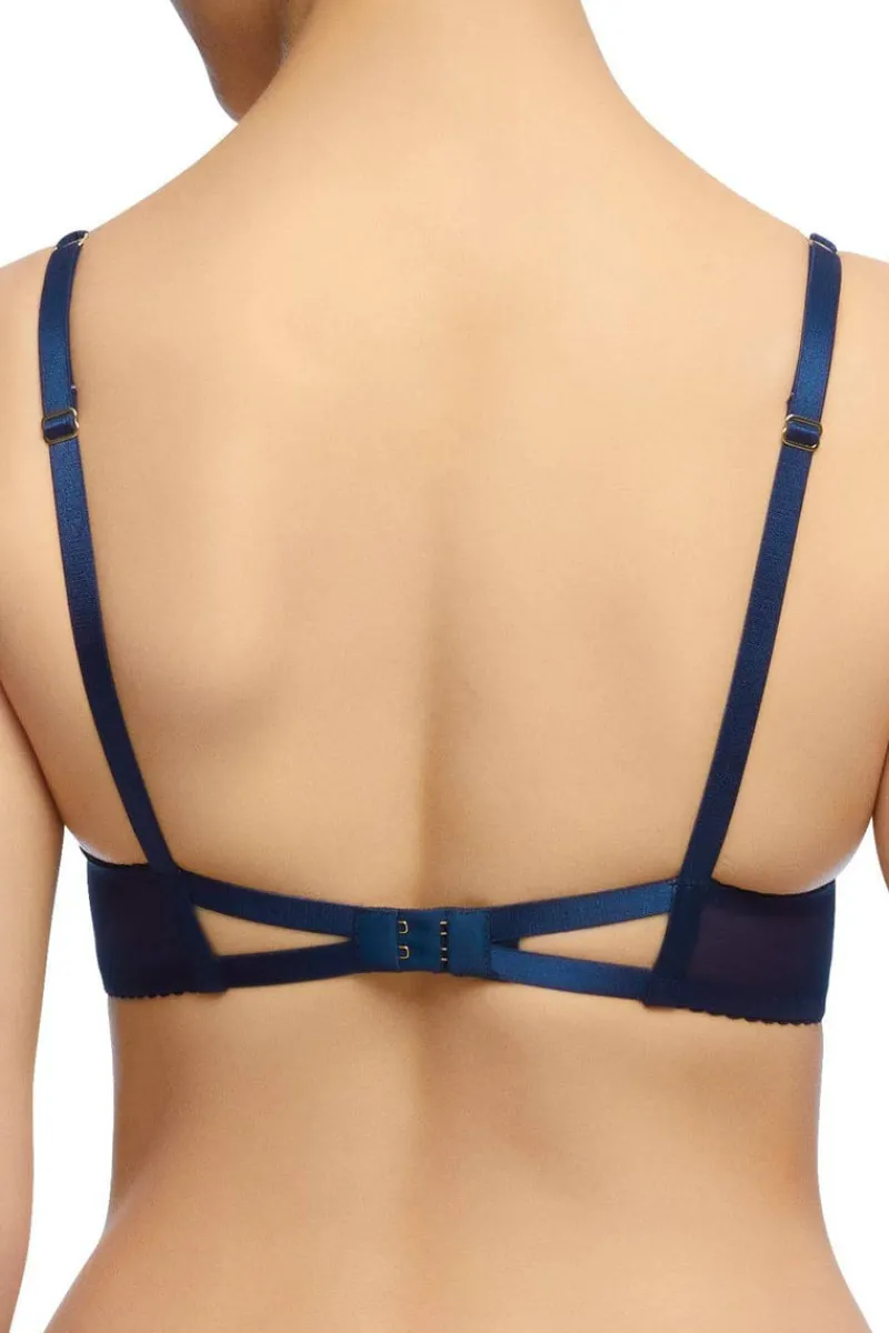 Underwired Bras>Dita Von Teese Julies Roses Underwire Bra, Size UK 32DD Navy