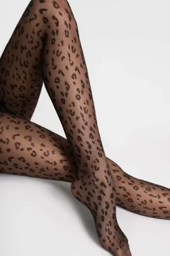Black Tights | Patterned Tights>FiORE Jungle Tights 20 Denier Black