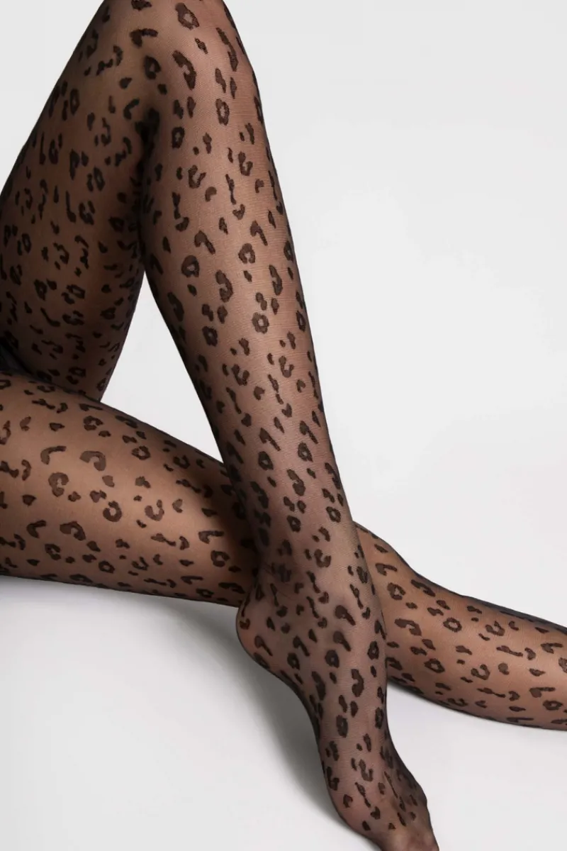 Black Tights | Patterned Tights>FiORE Jungle Tights 20 Denier Black