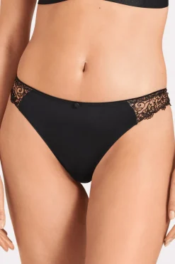 Sexy Lingerie | Luxury French Lingerie>Aubade Karl Lagerfeld - Miss Karl Italian Brief BlackTuxedo
