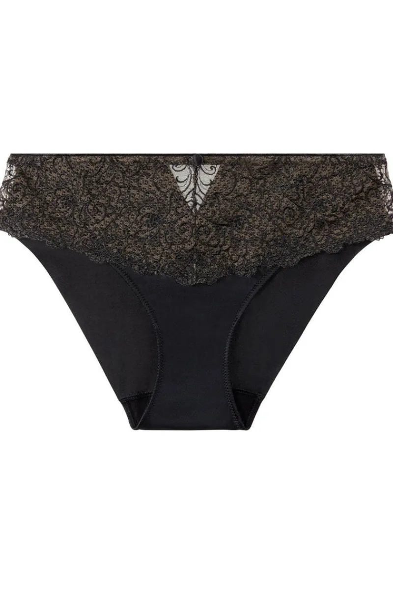 Sexy Lingerie | Luxury French Lingerie>Aubade Karl Lagerfeld - Miss Karl Brazilian Brief BlackTuxedo