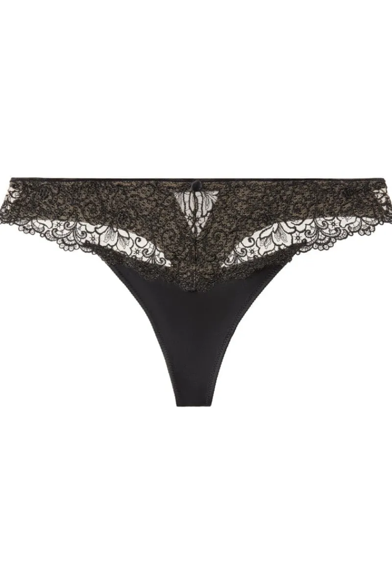 £30 And Under | Sexy Lingerie>Aubade Karl Lagerfeld - Miss Karl Tanga, 5 (UK 16) BlackTuxedo
