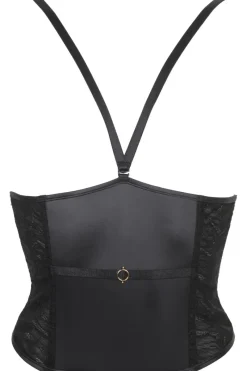 Cupless & 1/4 Cup Bras>Jolidon Karma Cat Cupless Bodice Black