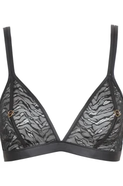 £30 And Under | Wireless Bras>Jolidon Karma Cat Triangle Bra Black