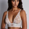 Sexy Lingerie | Luxury French Lingerie>Aubade Kiss Of Love Lace Triangle Bra Opale