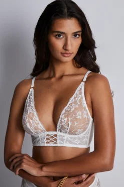 Sexy Lingerie | Luxury French Lingerie>Aubade Kiss Of Love Lace Triangle Bra Opale
