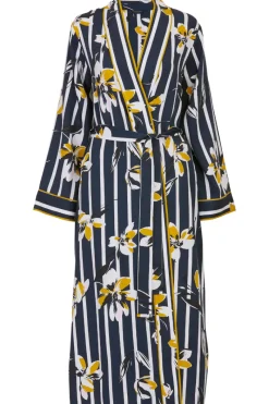 Kimonos & Robes | Mother's Day>Fable u0026 Eve Knightsbridge Floral Stripe Print Dressing Gown KnightsbridgeFloralStripePrint