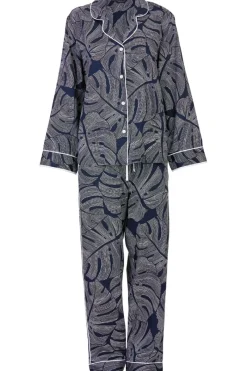 Pyjama Sets | Mother's Day>Fable u0026 Eve Knightsbridge Leaf Print Pyjama Set KnightsbridgeLeafPrint