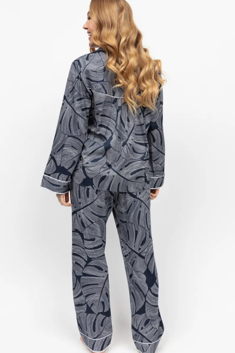 Pyjama Sets | Mother's Day>Fable u0026 Eve Knightsbridge Leaf Print Pyjama Set KnightsbridgeLeafPrint