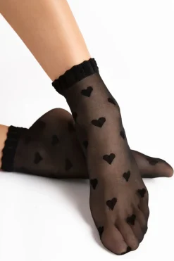 £30 And Under | Sheer Lingerie>FiORE Kokoro Socks 20 Denier in Black