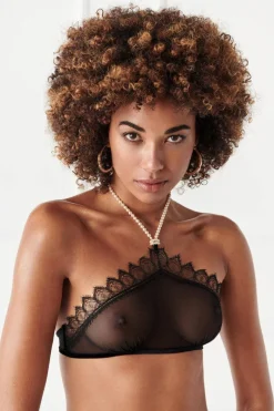 Sexy Lingerie | Sheer Lingerie>Bracli Kyoto Halter Bra Black