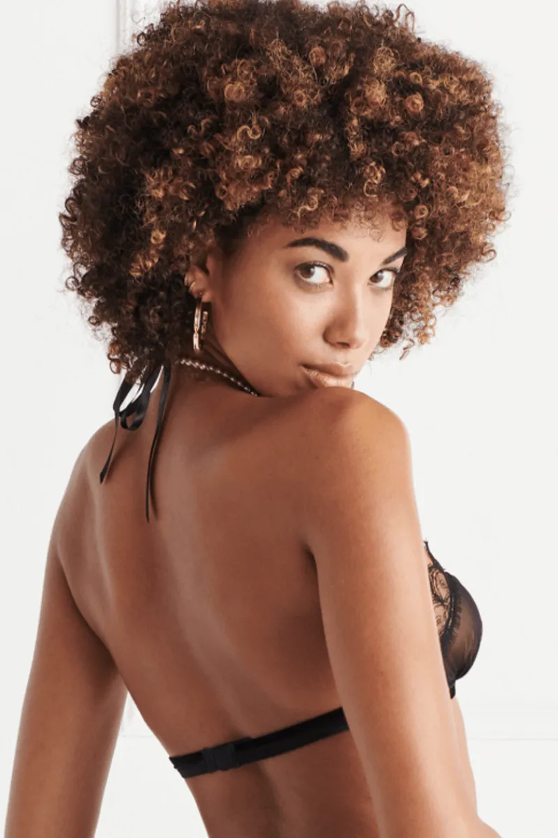Sexy Lingerie | Sheer Lingerie>Bracli Kyoto Halter Bra Black