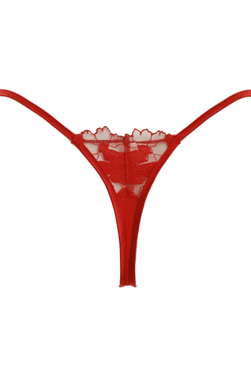 Red Lingerie | £30 And Under>Prelude La Dolce Vita Mini Thong Red