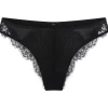 £30 And Under | Thongs & G-strings>Lingadore Lace & Mesh Thong Black