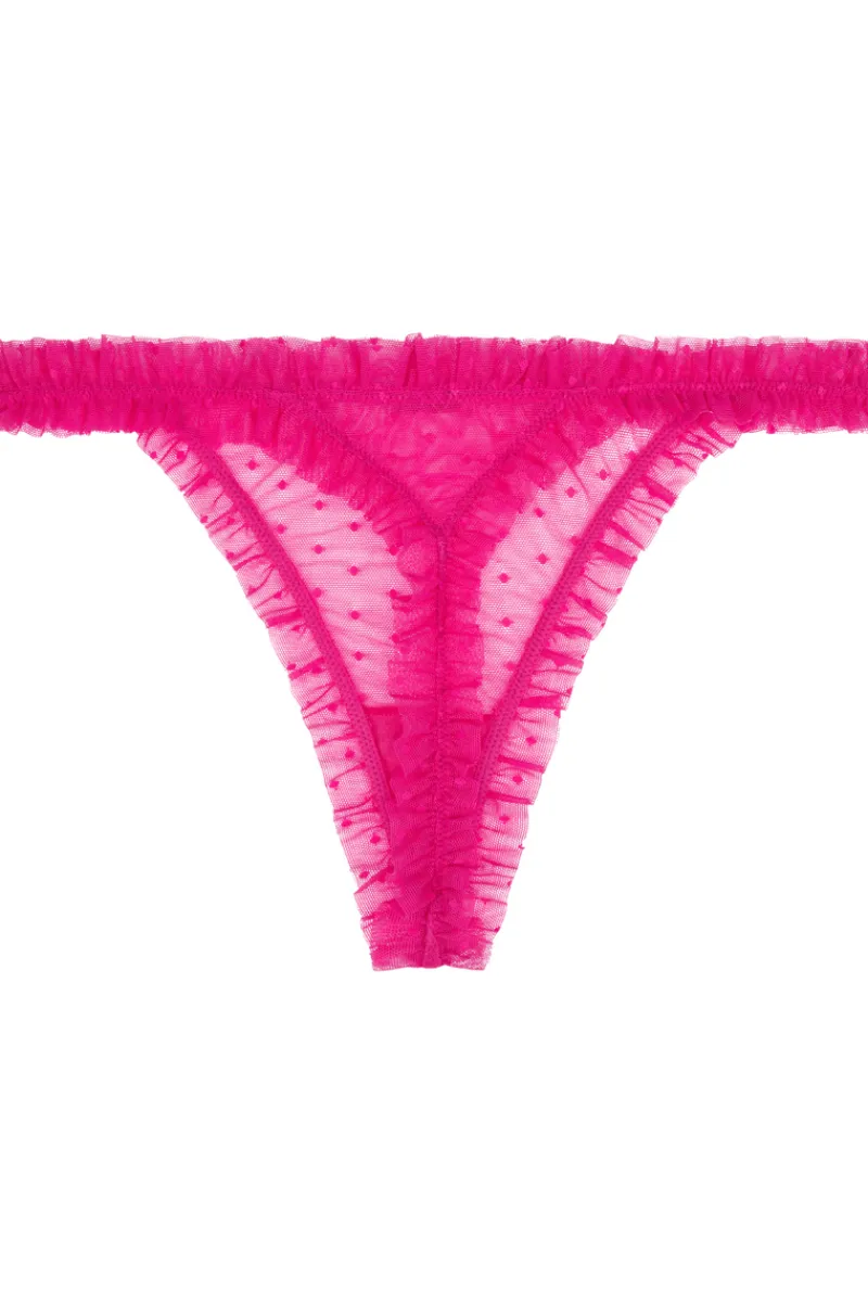 Thongs & G-strings>Love Stories Lana Frill Thong Pink