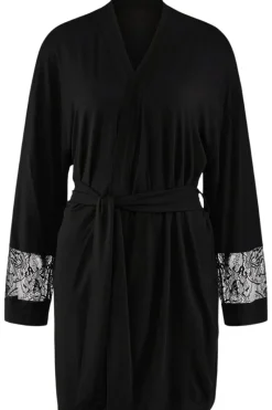 Kimonos & Robes | Sexy Lingerie>Aubade Lazy Days Kimono in Black