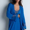 Kimonos & Robes | Sexy Lingerie>Aubade Lazy Days Kimono in Blue