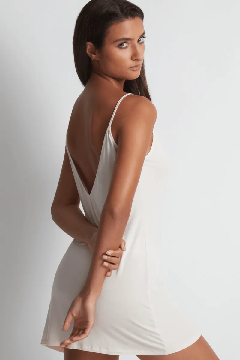 Nighties, Babydolls & Chemises | Bridal & Honeymoon Lingerie>Aubade Lazy Days Nightie Petal