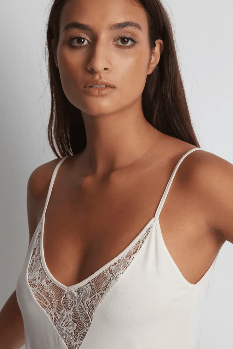 Nighties, Babydolls & Chemises | Bridal & Honeymoon Lingerie>Aubade Lazy Days Nightie Petal