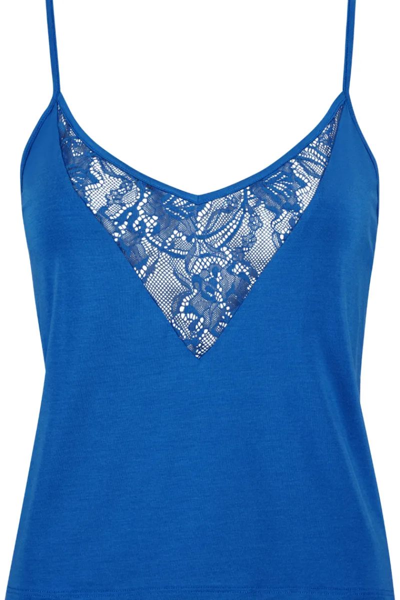 Pyjama Tops | Luxury French Lingerie>Aubade Lazy Days Top in Blue