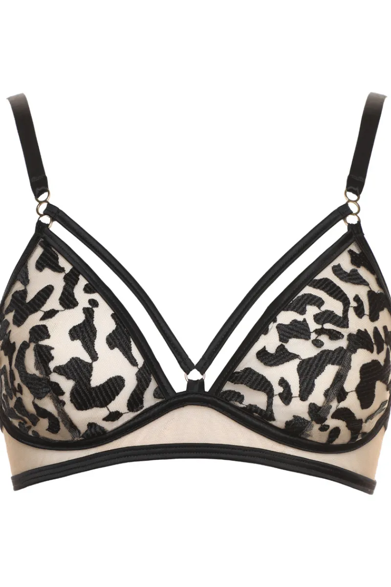 Sheer Lingerie>Prelude Les Nuits Folles Wireless Triangle Bra in Black LesNuitsFolles