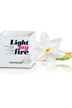 £30 And Under>Love to Love Light My Fire Massage Candle White Musk 80ml