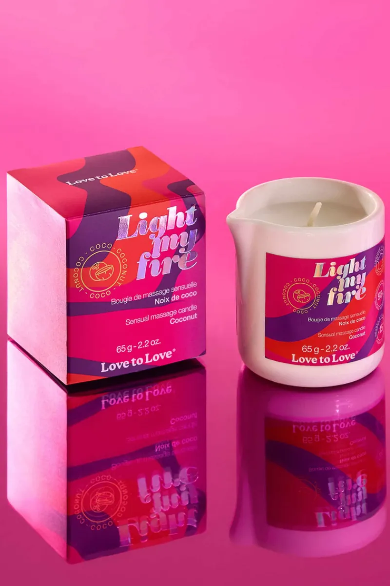 £30 And Under>Love to Love Light My Fire Massage Candle Coconut 65g
